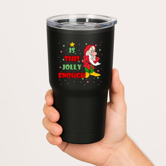 Is This Jolly Enough Funny Dwarf Christmas Tumbler