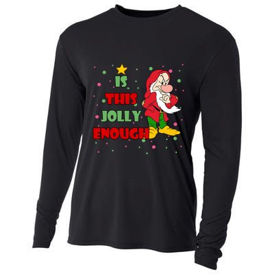 Is This Jolly Enough Funny Dwarf Christmas Cooling Performance Long Sleeve Crew