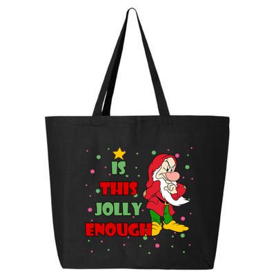 Is This Jolly Enough Funny Dwarf Christmas 25L Jumbo Tote