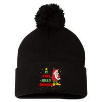 Is This Jolly Enough Funny Dwarf Christmas Pom Pom 12in Knit Beanie