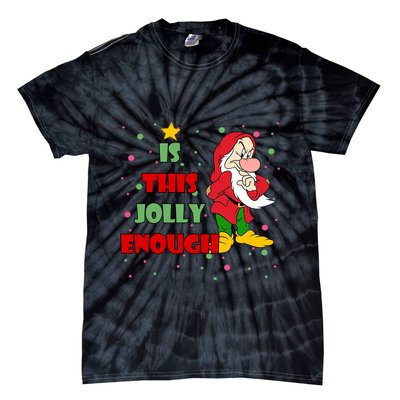 Is This Jolly Enough Funny Dwarf Christmas Tie-Dye T-Shirt