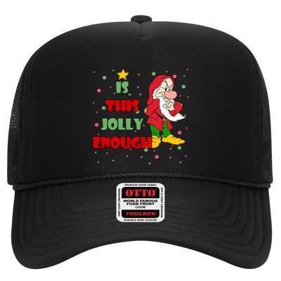 Is This Jolly Enough Funny Dwarf Christmas Trucker Hat