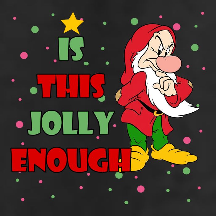 Is This Jolly Enough Funny Dwarf Christmas Trucker Hat