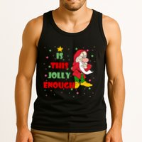 Is This Jolly Enough Funny Dwarf Christmas Tank Top