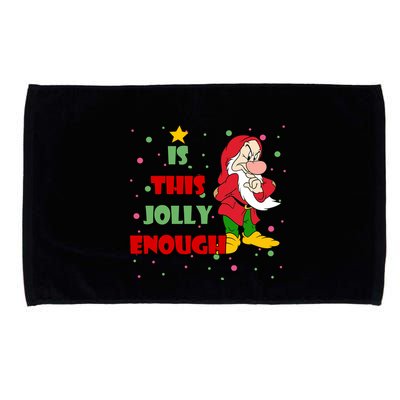 Is This Jolly Enough Funny Dwarf Christmas Microfiber Hand Towel