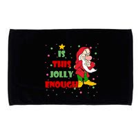 Is This Jolly Enough Funny Dwarf Christmas Microfiber Hand Towel