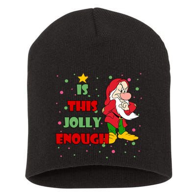 Is This Jolly Enough Funny Dwarf Christmas Short Acrylic Beanie