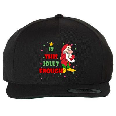 Is This Jolly Enough Funny Dwarf Christmas Wool Snapback Cap