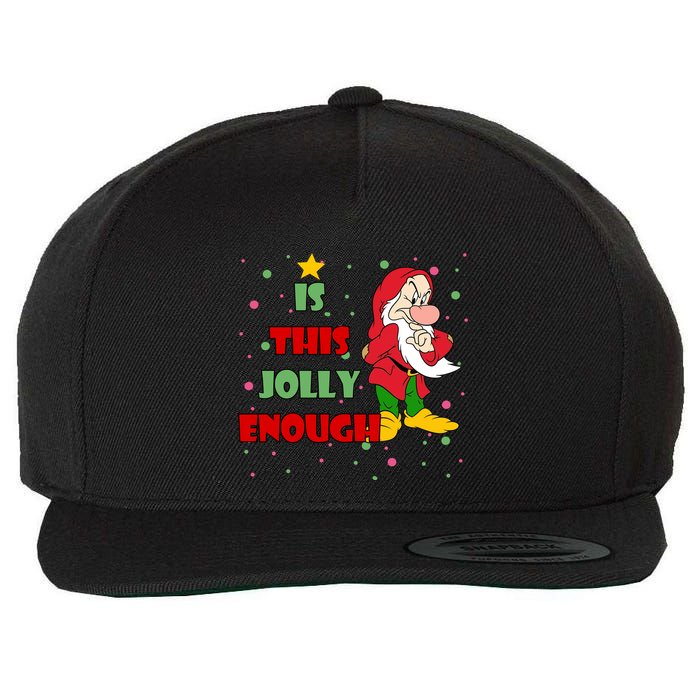 Is This Jolly Enough Funny Dwarf Christmas Wool Snapback Cap
