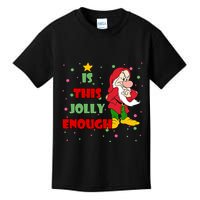 Is This Jolly Enough Funny Dwarf Christmas Kids T-Shirt