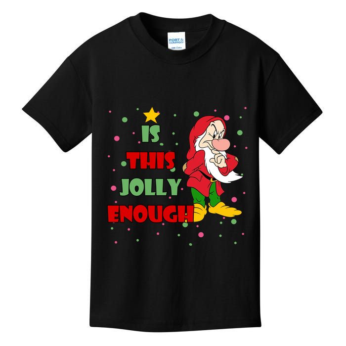 Is This Jolly Enough Funny Dwarf Christmas Kids T-Shirt