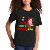 Is This Jolly Enough Funny Dwarf Christmas Kids T-Shirt
