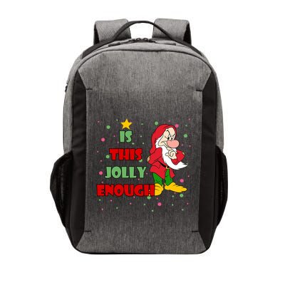 Is This Jolly Enough Funny Dwarf Christmas Vector Backpack