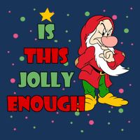 Is This Jolly Enough Funny Dwarf Christmas Infant Baby Jersey Bodysuit