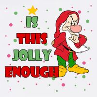 Is This Jolly Enough Funny Dwarf Christmas Garment-Dyed Sweatshirt