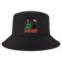 Is This Jolly Enough Black Cat Merry Christmas Tree Lights Cool Comfort Performance Bucket Hat