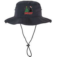 Is This Jolly Enough Black Cat Merry Christmas Tree Lights Bucket Hat