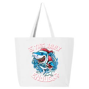 Is This Jawly Enough Jolly Santa Shark Funny Christmas Great Gift 25L Jumbo Tote