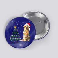 Is This Jolly Enough Santa Golden Retriever Light Christmas Meaningful Gift Button