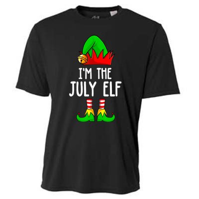 Im The July Elf Funny Holiday Christmas Men Women Kids Cooling Performance Crew T-Shirt