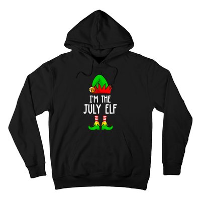 Im The July Elf Funny Holiday Christmas Men Women Kids Hoodie