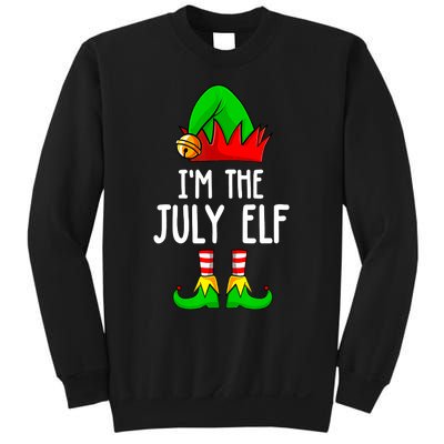 Im The July Elf Funny Holiday Christmas Men Women Kids Sweatshirt