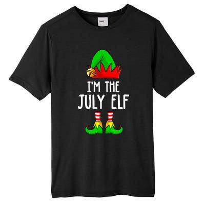 Im The July Elf Funny Holiday Christmas Men Women Kids Tall Fusion ChromaSoft Performance T-Shirt