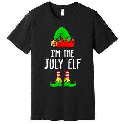 Im The July Elf Funny Holiday Christmas Men Women Kids Premium T-Shirt