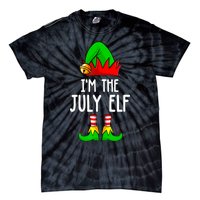 Im The July Elf Funny Holiday Christmas Men Women Kids Tie-Dye T-Shirt