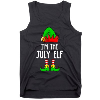 Im The July Elf Funny Holiday Christmas Men Women Kids Tank Top