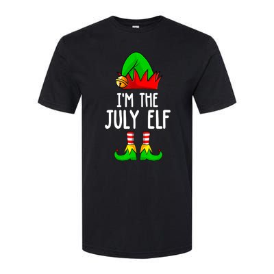 Im The July Elf Funny Holiday Christmas Men Women Kids Softstyle CVC T-Shirt