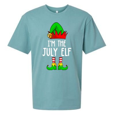 Im The July Elf Funny Holiday Christmas Men Women Kids Sueded Cloud Jersey T-Shirt