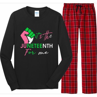 It's The Juneteenth aka For Me Freeish Since 1865 Long Sleeve Pajama Set