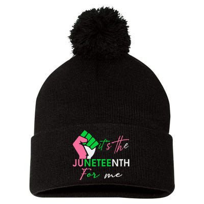 It's The Juneteenth aka For Me Freeish Since 1865 Pom Pom 12in Knit Beanie