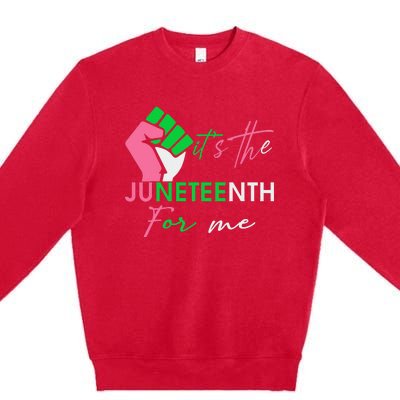 It's The Juneteenth aka For Me Freeish Since 1865 Premium Crewneck Sweatshirt