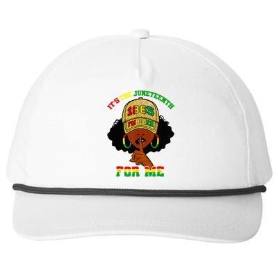 It's The Juneteenth For Me Free Ish Since 1865 Independence Snapback Five-Panel Rope Hat