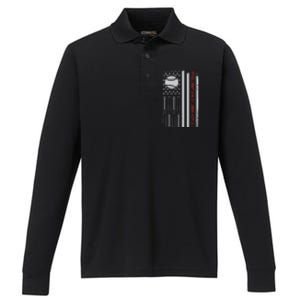 I Teach Kids To Hit And Steal Baseball Coach Softball Dad Performance Long Sleeve Polo