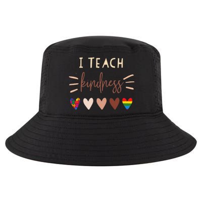 I Teach Kindness Love Autism African LGBT Pride Teacher Cool Comfort Performance Bucket Hat