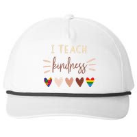 I Teach Kindness Love Autism African LGBT Pride Teacher Snapback Five-Panel Rope Hat