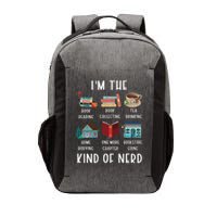 I'm The Kind Of Nerd Funny Book Reading Vector Backpack