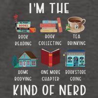 I'm The Kind Of Nerd Funny Book Reading Vector Backpack