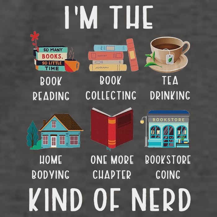 I'm The Kind Of Nerd Funny Book Reading Vector Backpack