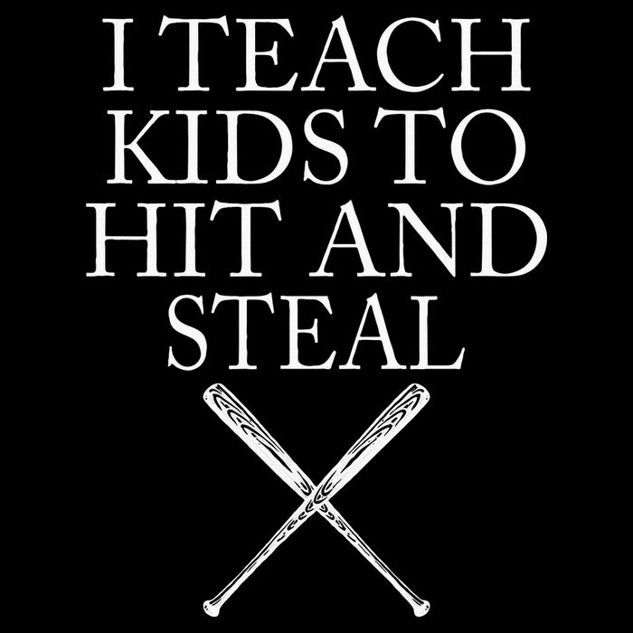 I Teach Kids To Hit And Steal Baseball Coach 16 in Basic Backpack