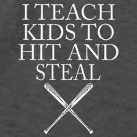 I Teach Kids To Hit And Steal Baseball Coach Vector Backpack