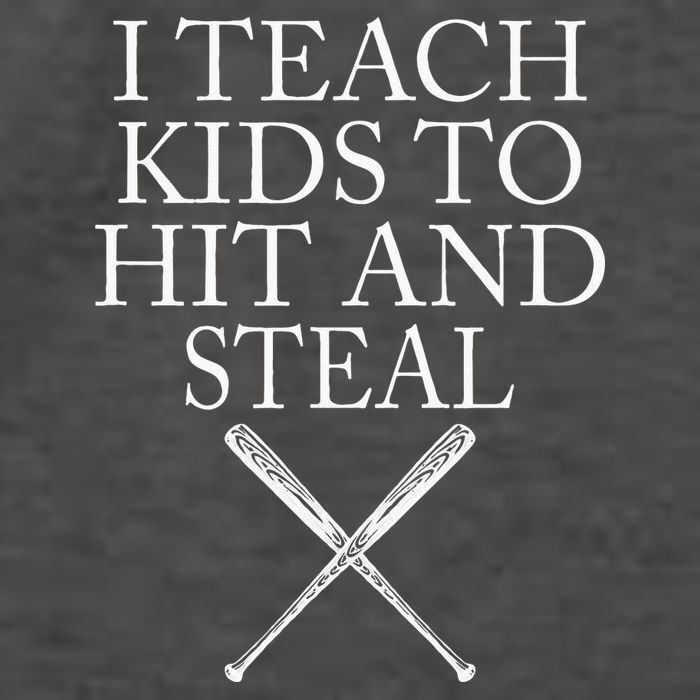 I Teach Kids To Hit And Steal Baseball Coach Vector Backpack