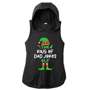 Im The King Of Dad Jokes Christmas Family Matching Cool Gift Ladies PosiCharge Tri-Blend Wicking Draft Hoodie Tank