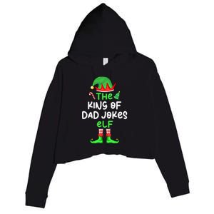 Im The King Of Dad Jokes Christmas Family Matching Cool Gift Crop Fleece Hoodie