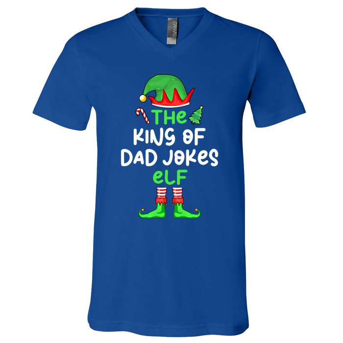 Im The King Of Dad Jokes Christmas Family Matching Cool Gift V-Neck T-Shirt