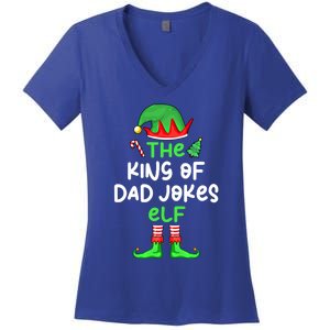 Im The King Of Dad Jokes Christmas Family Matching Cool Gift Women's V-Neck T-Shirt