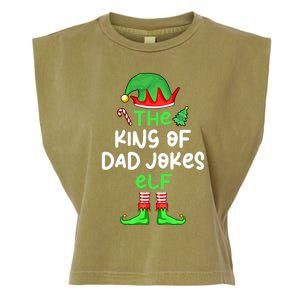 Im The King Of Dad Jokes Christmas Family Matching Cool Gift Garment-Dyed Women's Muscle Tee